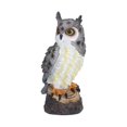thumbnail image 1 of Owl Resin Ornaments Fine Workmanship Lovely Image Widely Used Home Decoration for Courtyards PorchesGray Feather, 1 of 5