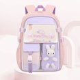 thumbnail image 2 of gcong Lightweight Ergonomic School Bookbag For Stylish Daily Use Travel Backpack With Adorable Bunny Design Pink, 2 of 9