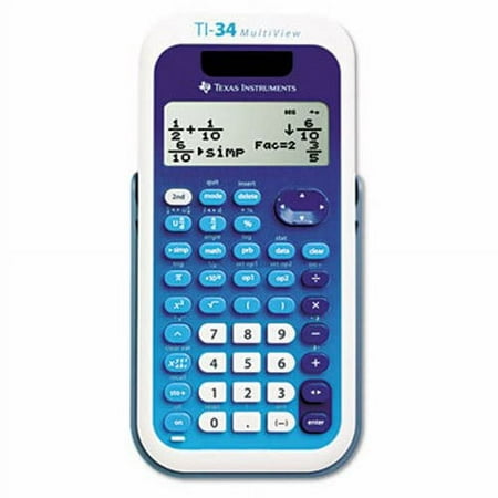 Texas Instruments TI-34 MultiView Scientific Calculator with 16-Digit LCD Display, Black & Gray