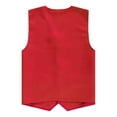 thumbnail image 2 of Linjinx Kids Boys Girls Volunteer Activity Vest Sleeveless Button Up Waistcoat Waiter Bartender Red L, 2 of 5