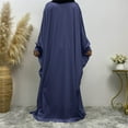 thumbnail image 5 of HJYCHN Elegant Women Abaya Prayer Dress with Hooded Hijab Kaftan Arab Robe for Daily Wear Blue One Size, 5 of 7