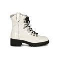 thumbnail image 2 of Women Plaid Patent Lace Up Lug Sole Boot 18932, 2 of 6