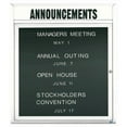 thumbnail image 3 of Aarco Products ADC3630HW 1-Door Enclosed Directory Cabinet with Header - White, 3 of 3
