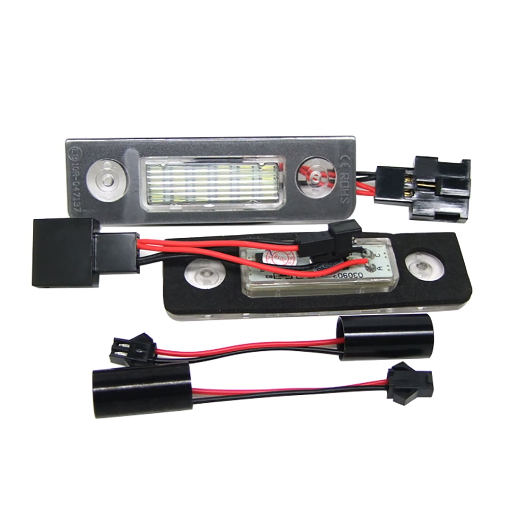 2 PCS High Brightness Car LED Number License Plate Lights Lamp for Skoda TAPDRA Spare Part