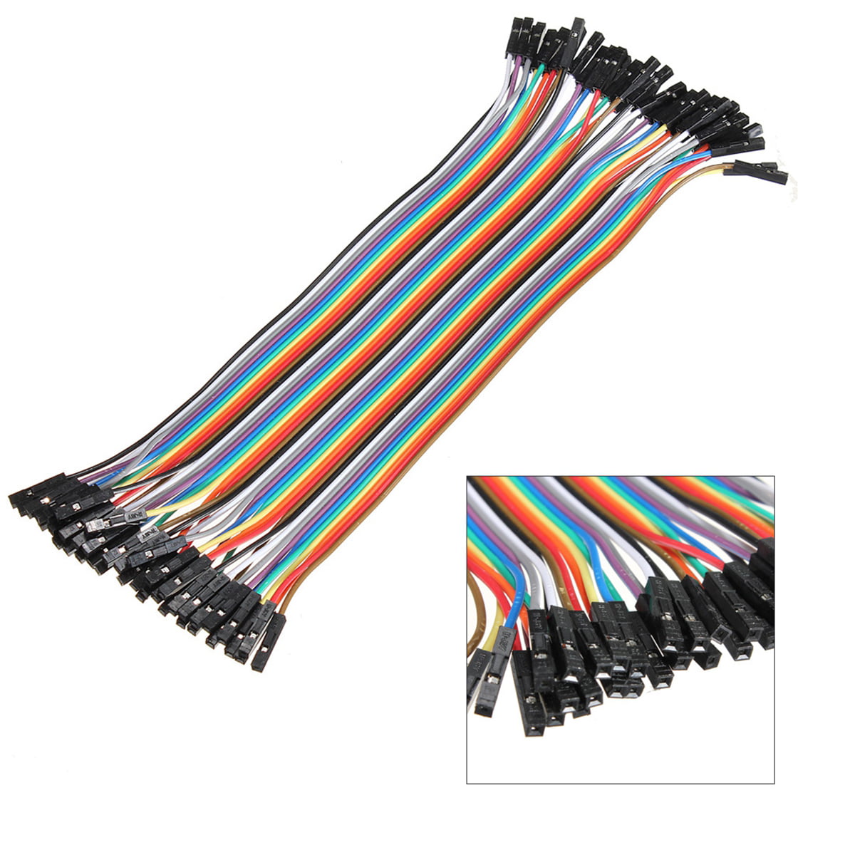 40Pcs/Set 10/20/30cm Breadboard Jump Wire M-M/M-F/F-F Jumper Cable Lead 