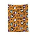 thumbnail image 2 of Halloween Hello Kitty Kawaii Flannel Blanket Cartoon Bed Blanket Office Lunch Break Air Conditioning Blanket for Adults Girls 40x50 H-3, 2 of 5