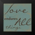 thumbnail image 2 of Greene, Taylor 20x20 Black Modern Framed Museum Art Print Titled - LOVE ENDURES ALL, 2 of 5