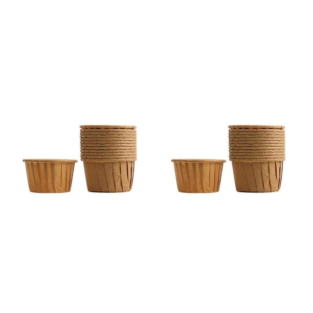 Matsuzay 50 Uds. De tazas redondas para magdalenas, papel de aluminio para pasteles, revestimientos para magdalenas, herramientas para envolver, Type2 NO2