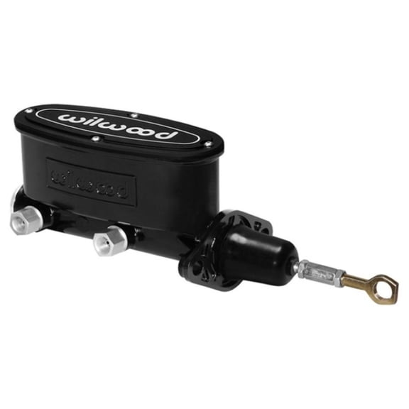 Wilwood High Volume Tandem M/C - 15/16in Bore Black-W/Pushrod - Early Mustang - 260-14157-BK