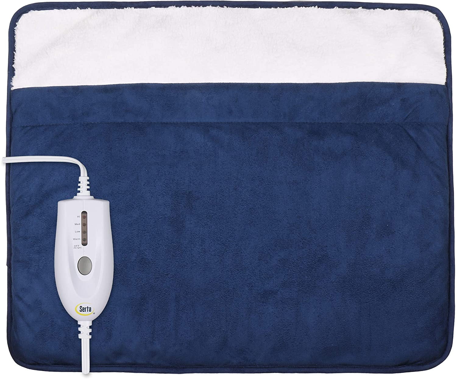 Serta Super Soft Microsuede Sherpa Deluxe Electric Heated Foot Warming