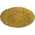 thumbnail image 3 of Ekena Millwork 21"OD x 2"P Marseille Ceiling Medallion (Fits Canopies up to 7 3/8"), Hand-Painted Iridescent Gold, 3 of 6