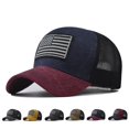 thumbnail image 2 of New Fashion USA Flag Mesh Baseball Cap Male Female Breathable Snapback Hats British Style Outdoor Sport Caps Unisex Trucker Hats Gao Jinjia LED, 2 of 2