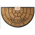 thumbnail image 1 of Welcome Moulded Half Moon   Coir  Door Mat, 1 of 1
