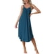 thumbnail image 1 of Vestido de pijama de lounge para mujeres INSPIRE CHIC, ropa de dormir, camisón de tirantes, noche de XS, azul oscuro, 1 of 6