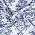 thumbnail image 5 of Dainty Home Royale Navy 100% Cotton Damask Design Shower Curtain 70" x 72", 5 of 5