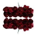 thumbnail image 1 of KAKOWELY Dark Red Handmade Paper Flowers for DIY Crafts Realistic and Faderesistant Small Roses 144pcs,3.94"X0.59"X0.59", 1 of 5