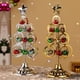 thumbnail image 2 of Árbol de Navidad de decoración navideña 3D de escritorio de pvc dorado plateado con bola de Navidad para la escena de fiesta del centro comercial, 2 of 3