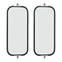 Brock Replacement Driver and Passenger Universal West Coast Truck Side Mirror Heads with Sturdy Backs 6.5" x 16"