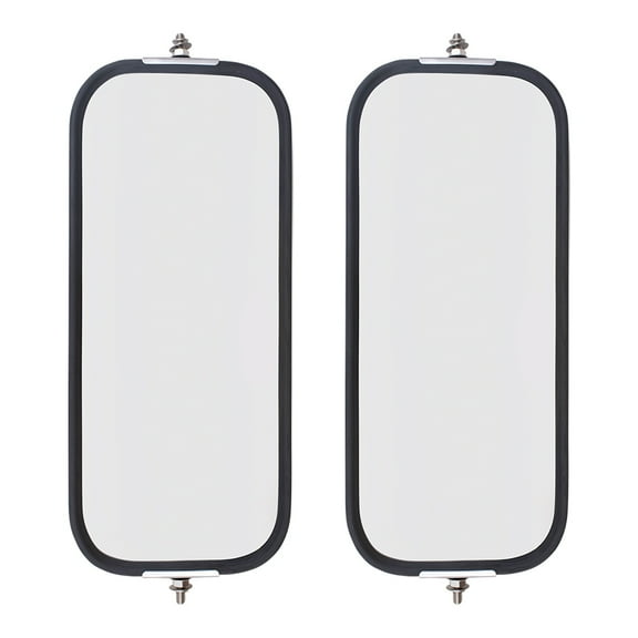 Brock Replacement Driver and Passenger Universal West Coast Truck Side Mirror Heads with Sturdy Backs 6.5" x 16"