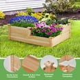 thumbnail image 3 of 3-Tier Wooden Raised Garden Bed with Open-Ended Base, 3 of 8