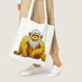 thumbnail image 5 of COMIO Christmas Cute Monkey Canvas Tote Bag Large Shoulder Bag For Women And Girl Shopping Bags Reusable Canvas Handbags, 5 of 5
