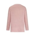 thumbnail image 5 of Sakmal Cozy Woemns Sweaters Long Sleeve Pullover Winter Plus Size Tops Trendy Pink Crew Neck Sweaters for Women, 5 of 6