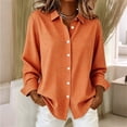 thumbnail image 2 of GUACER Womens Gingham Long Sleeve Blouses Trendy Button Up Collared Shirts Lightweight Casual Tops, 2 of 6