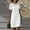 🔥 White, variant on Sentmoon Summer Dress Comfy 2026 Plus Size Formal Dresses for Women Short Sleeve Crew Neck Holiday Breathable Regular Fit Casual Dresses for Women for Festival and Music Event