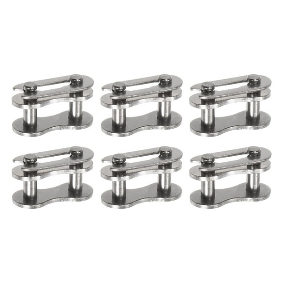 Uxcell 6Pack Chain Master Connector Link Roller 8mm Pitch Stainless Steel for 05B Chain