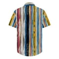 thumbnail image 3 of Inglocry Hawaiian Shirt for Men Short Sleeve Printed Casual Button Down Summer Beach Dress Summer Shirts For Men Multicolor M, 3 of 3
