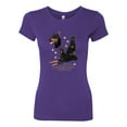 thumbnail image 2 of Wild Bobby, If It's Not a Doberman It's Just a Dog Gift | Womens Dog Lover Slim Fit Junior Tee, Purple Rush, Small, 2 of 3