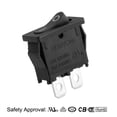 thumbnail image 2 of 5Pcs AC 125V/12A 250V/10A SPST 2P 2 Posición Mini Interruptor de Palanca Negro Listado por UL, 2 of 3