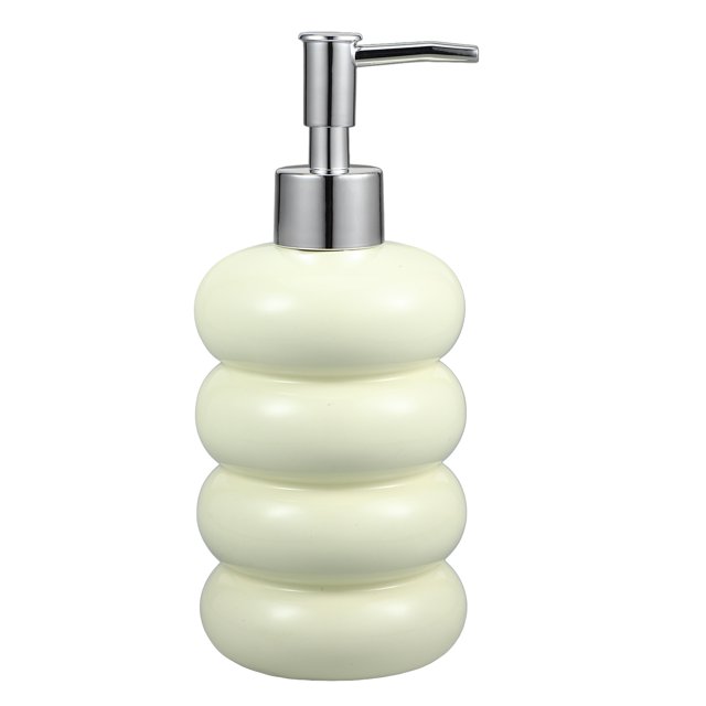Distributeur de Savon en Céramique Bouteille de Shampoing et de Lotion Distributeur pour Lavage des Mains Distributeur de Savon Liquide