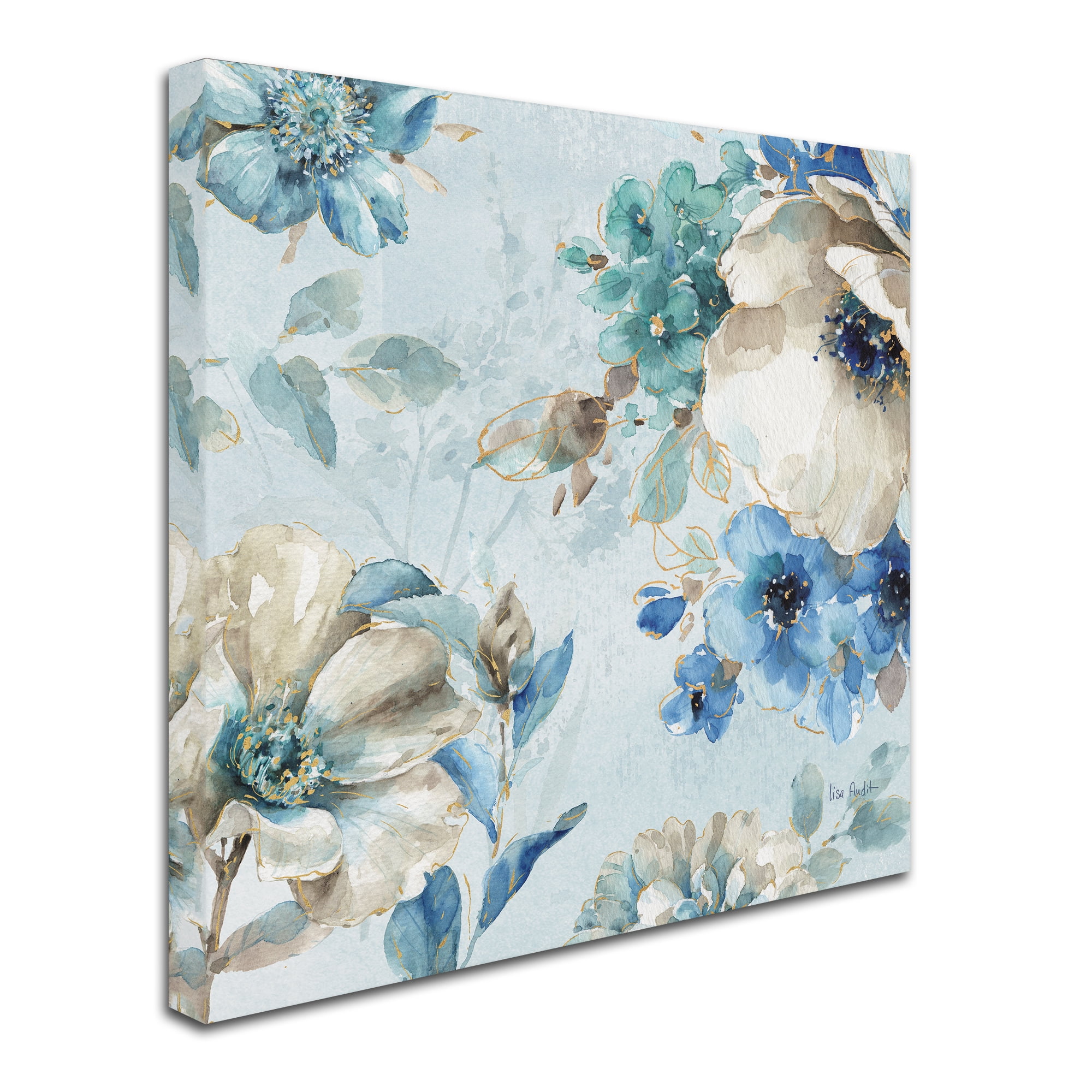Trademark Fine Art "Indigold X" Canvas Art by Lisa Audit