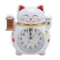 thumbnail image 2 of Lindo Reloj Despertador De Gato De La Suerte De Dibujos Animados Preciso Para El Hogar, La Oficina, La Cocina Con Buena Fortuna Y Prosperidad, Reloj De Escritorio Portátil, 2 of 7