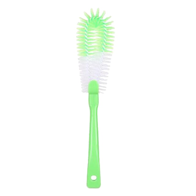 Cepillo de limpieza de botellas de cocina Sunnimix para botellas de agua de vino té café Verde
