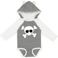 thumbnail image 3 of Inktastic Skull Design Boys or Girls Long Sleeve Baby Bodysuit, 3 of 5