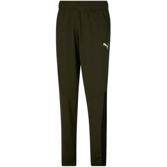 Puma Men's Contrast 2.0 Side Stripe Track Pants Green Size Small