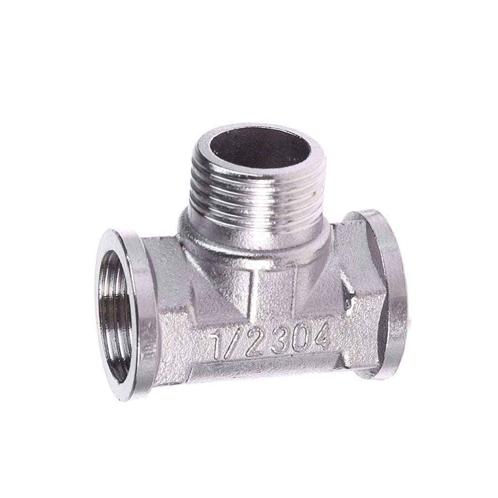 1/8" Tee 3 way Female Stainless Steel 304 Threaded Pipe Fitting 150 PSI 35mm 