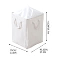 thumbnail image 3 of Oefntac Irregular Triangular Corner Foldable Storage Bucket Laundry Fabric Hamper with Handles Foldable Corner Home Basket Organizer 4 Colors, 3 of 7