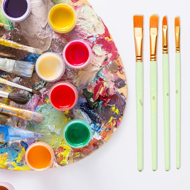 Cuadros Decorativos 10 Uds pinceles de artista pinceles de acuarela profesionales DIY para acuarela al óleo Wdftyju embutido en tela