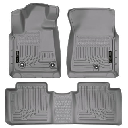 Husky Liners Front & 2nd Seat Floor Liners Fits 14-18 Tundra Double Cab Fits select: 2018 TOYOTA TUNDRA CREWMAX SR5, 2014-2015 TOYOTA TUNDRA DOUBLE CAB SR/SR5
