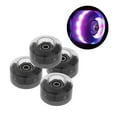 thumbnail image 4 of 4 Pack Roller Skate Wheels Luminous Light Up, with Bearings Installed - Outdoor Roller Skate Wheels for Double Row Skating & Skateboard 32x58mm, 82A - PGB, 4 of 10