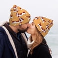 thumbnail image 5 of Lsque Dachshund Dog Puppy Pattern Knitted Beanie, Unisex Winter Hat, Knit Hat Winter Beanies Thick Fisherman Beanies Cuffed Plain Skull Caps, 5 of 6