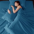 thumbnail image 4 of Juego de sábanas Bedsure GentleSoft Deep Pocket King, azul turquesa, 4 of 8