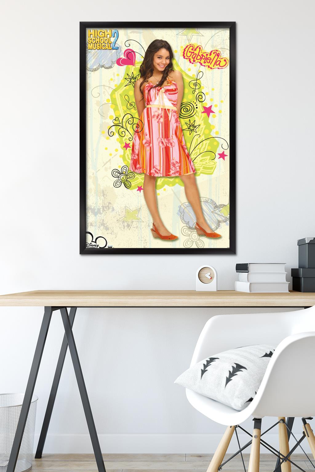 High School Musical 2 - Gabriella Wall Poster, 22.375" x 34" Framed