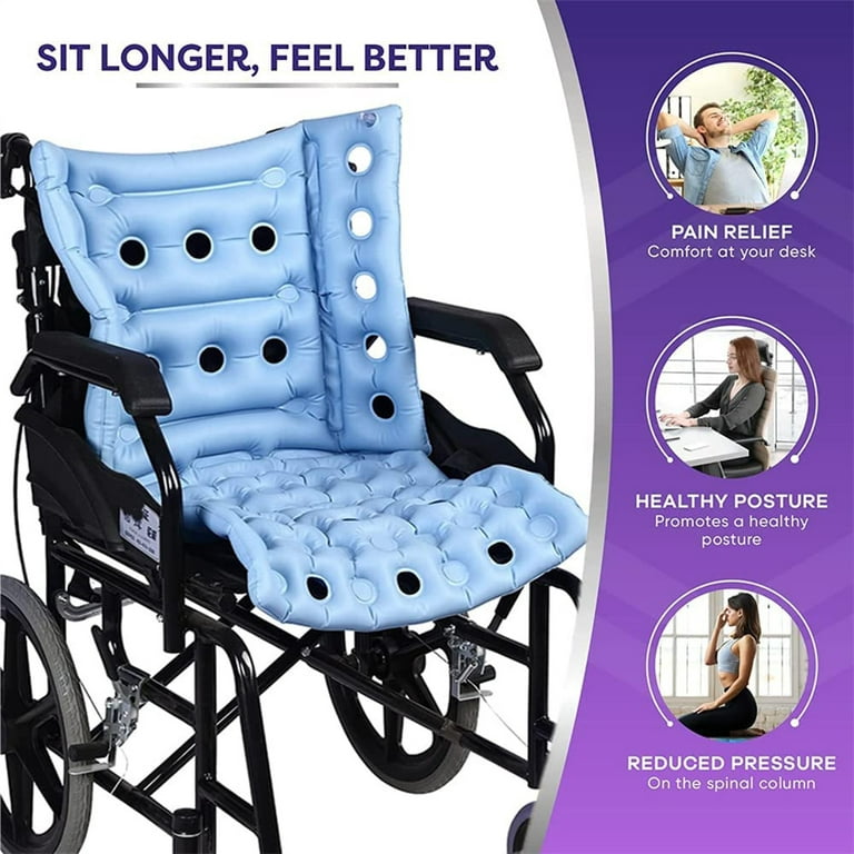 Inflatable Seat Cushion Hip Support Prevent Decubitus Wheelchair Chair  Cushion for Elderly