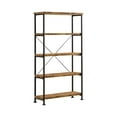 thumbnail image 3 of Pemberly Row 2-Piece 3-Drawer Farmhouse Wood Writing Desk Set in Nutmeg, 3 of 5