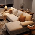 thumbnail image 5 of 112" U-Shaped Chenille Sectional Sofa with Double Chaise Loungers - Sectional Couches Modular Design for Living Rooms and Apartments - Beige, 5 of 7