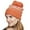 Orange, variant on Gravity Threads Warm Cable Knit Thick Slouch Beanie w/ Pom, Navy